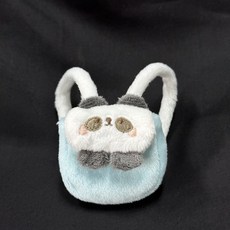 10 15 20 40 棉花娃娃配飾 小背包 娃娃配飾 毛絨動物小背包 娃娃背包 娃娃換裝 娃娃裝扮道具 娃娃配件, 1個, 20cm熊貓包（15cm 可背）