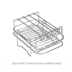 에어프라이어 랙 사각 스테인리스 다용도 튀김, 1개