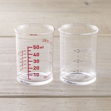 셀렉트100 계량컵 2개입, 1개, 클리어, 50ml