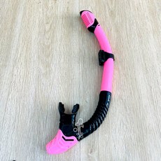 潛鯨 乾式呼吸管 浮潛全乾式呼吸管 不進水 浮潛神器 自由潛水 水肺, 新款-桃色粉