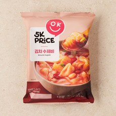 5K프라이스 김치 수제비, 1개, 187g