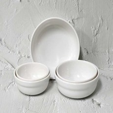 한식볼 멜라민그릇 식당용접시 멜라민접시 업소접시, KJ한식4볼