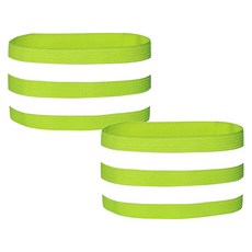 산업용 형광 암밴드 발목밴드 안전용품 그린 2P