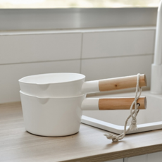 욕실 바가지 다용도 주방용 플라스틱 주방 바가지 손잡이 살림 베이직 반려동물 국자형 세척 과일 야채