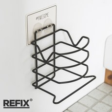 Refix 利酷貼 烤漆加寬吹風機架 無痕免打孔 吹風機收納架, 1個