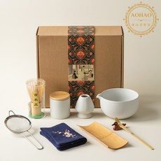 AOHAO 말차 도구 9PCS 세트 MATCH WHISK, 2세트, 화이트9PCS