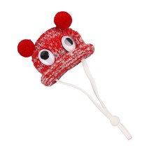 햄스터 기니피그를 위한 패션 니트 모자 패션 및 크리스마스 사진을 위한 실용적인 니트 모자 액세서리, Red Color