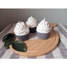 트레이사이 쏙 생크림 클레이머핀-그레이 /모형컵케이크, 1개