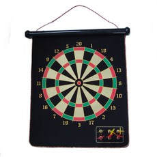 PYHO양면 마그네틱 다트보드 + 안전다트 6p 세트BFBP007, 블랙, 1세트