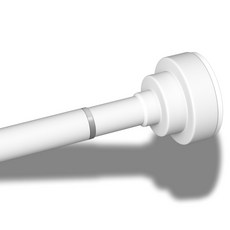 스테인레스 스틸 텔레스코픽 옷장 막대샤워바욕실 압축봉조절 가능한 텐션 봉, 1, 화이트