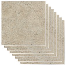 HD현대시트 접착식 정사각 PVC 바닥타일 두꺼운 3mm 데코타일 30X30cm 한국산, 8개, 브라운 트라버틴 반광 (HDJ-012)