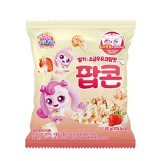 프린세스 티니핑팝콘 딸기 소금우유크림맛, 4개, 40g