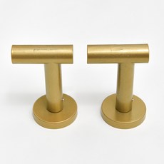 녹등철물 모던 심플 퓨어 컬러 커튼 후크 후크 벽 후크 펀칭 벽 후크 커튼 수납, 컬러 골드 (1 개 가격), 1개