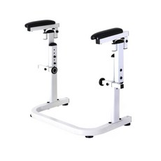 來而康 馬桶扶手 PH-104 扶手可掀 可調高 無障礙 衛生間 浴室 老人, 灰白, 1個