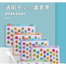 兒童中文識字拼圖卡六套一組 早教啟蒙學習卡 幼兒園益智教具
