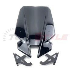 Yamaha MT09 2017 2020 FZ-09 MT 09 '17-'20 오토바이 스포츠 투어링 윈드 실드 스크린 디플렉터, 01 Black