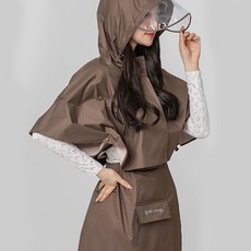 벨라몽 비망토 레인스커트 파우치세트 골프비옷, 브라운
