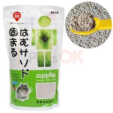Pets88 햄스터 화장실모래 사과향(PE18) 600g 햄스터모래 응고형 벤토나이트, 1개