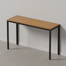 다가구 프래그마 1200x400 책상겸테이블 간이보조책상 베란다테이블 홈바테이블, 지브라(상판), 블랙(프레임)