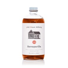 Pink House Alchemy Sarsaparilla Simple Syrup 473.2ml(16온스) 병 커피 칵테일 모크 및 무알코올 음료용 천연 GMO 프리 24, 16 Fl Oz (Pack of 1), 1, 473.2ml