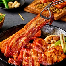 진짜 볏짚 초벌 5분완성 볏짚삼겹살, 280g, 3개