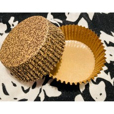 50/100入[78x34]入麵包紙托 圓型麵包紙托 蛋糕紙托 淋膜紙杯 直接烤杯 防油耐熱紙 馬芬杯杯子蛋糕 烘焙紙, 1個, [50入]圓型(英文字深咖色)78x34