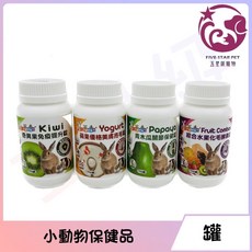 五星級寵物 Petty Man 營養酵素錠 綜合水果 蘋果優格 奇異果 青木瓜 100錠, 1個, 綜合水果化毛酵素錠