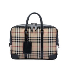 버버리 중고 2000-2017 헤이마켓 체크 코팅 캔버스 비즈니스 백