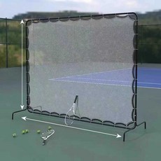 연습용 테니스 네트 벽치기 연습기 리바운드 장비 옐로우, 1개