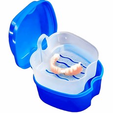 틀니 교정기 보관함 세척통 케이스 치아교정기케이스 유지장치케이스 틀니보관함 틀니통 유지장치보관함