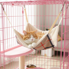 Nicole寵物 水晶絨格紋貓吊床, 水晶絨格紋（創逸原廠貓吊床）加厚高承重, 1個