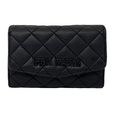Steve Madden 여성용 Bbrett 퀼트 지갑 블랙. 컨템포러리
