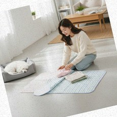 반려동물방수패드 깔개매트 거실바닥 배변실수방지 대형사이즈 소변흡수 방수처리, 1개, 02방수블루-105x150cm