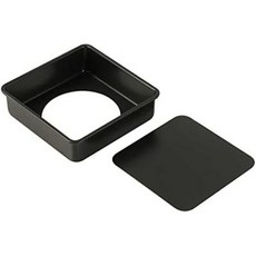 일본 직배송 리버티 코퍼레이션 LD-525 스타일 돌체 케이크 팬 18cm 정사각형 실리콘 베이킹 도구, 3)5.9인치15cm 바닥 분리 가능