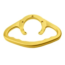 CNC 오토바이 동승자용 앞손잡이 탱크 그랩 바 핸들 암레스트 (가와사키 Z250 Z300 Z1000 용), 04 Gold