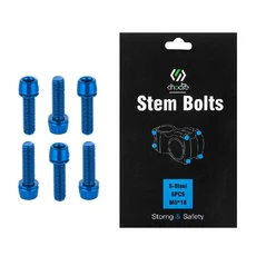 CHOOEE 자전거 핸들 바 스템 볼트 강철 산악 나사 컬러 사이클링 M5 18mm, 01   Mainland, 04 blue