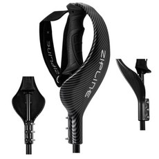 Zipline Ski 레이싱 핸드 가드 프리미엄 보호를 위한 다운힐 스키 폴 안전 향상을 위한 경쟁 다운힐 스키 레이서를 위한 필수, 블랙 카본