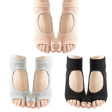 에버데이 두발가락 오픈토삭스 여자 필라테스 양말 논슬립 요가양말 3켤레 세트