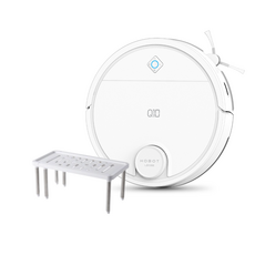 HOBOT 雷姬 角落清潔掃拖機器人 智能導航 強勁吸力 APP智能控制, LEGEE-Q10 送清潔劑＋收納架, 白