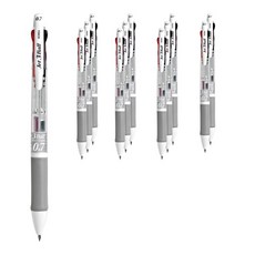 자바펜 제트3볼 볼펜 0.7mm, 화이트, 12개
