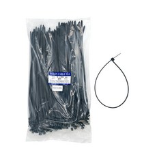 워니네 케이블타이 6x350mm 블랙(약250개입) 케이블밴드 전선 배선정리 타이밴드, 1개, 블랙