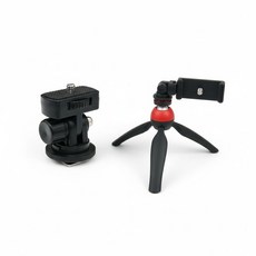LED 라이트 카메라 마운트 스튜디오 삼각대 헤드, 카메라 핫슈 마운트 LED 라이트, 1개