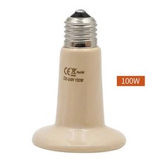 발열전구 온열 열등 1pc 반려동물 파충류 난방 램프 220V 원적외선 세라믹 이미 터 열 25W 50W 75W 100W 150W 200W