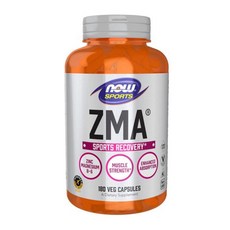NOW Foods Sports ZMA 1PACKAGE 운동 후 회복 베지 캡슐, 180정, 1개