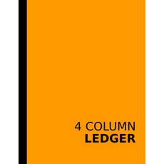 4칸 기둥형 패드 용 장부 100페이지: 대형 8.5 x 11칸 단순한 다목적 백지 회계 ... 수입 지출 및 재정 - 제3권