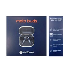 Motorola moto buds 藍牙耳機 Hi-Res Audio 動態降噪 IPX4防水, 藍色