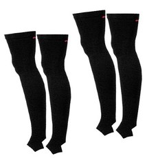 타이트엔드 킬러웨일 기모 다리토시 레그워머, 블랙 2개, 2개