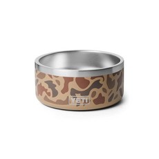 YETI Boomer 4 스테인리스 스틸 미끄럼 방지 강아지 그릇 946.4ml(32온스) 용량 씨폼 161532 8526711470, Wetlands Camo