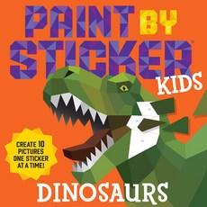 Paint by Sticker Kids 恐龍貼紙書 內含10款恐龍圖案, Workman