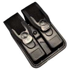 XSPEED警用裝備 防搶雙彈匣袋, 黑色, 1個